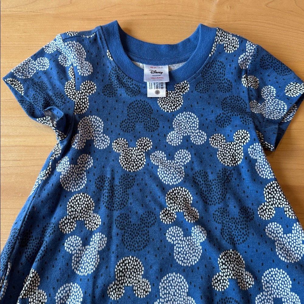 Hanna Andersson x Disney Blue Mickey Mouse Dress 3T with Pockets - Picture 2 of 4